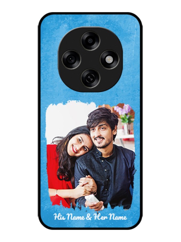 Custom Oppo F31 Pro 5G Custom Glass Phone Case - Blue Color Vintage Design