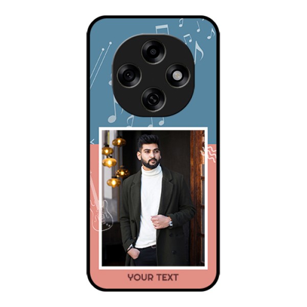 Oppo F31 Pro 5G Custom Glass Phone Case - With Color Musical Note Design
