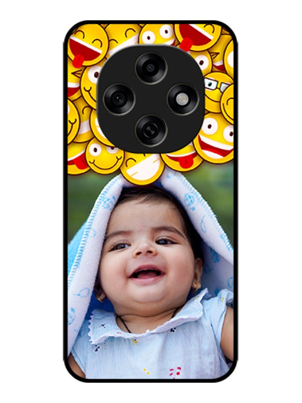 Custom Oppo F31 Pro 5G Custom Glass Phone Case - With Smiley Emoji Design