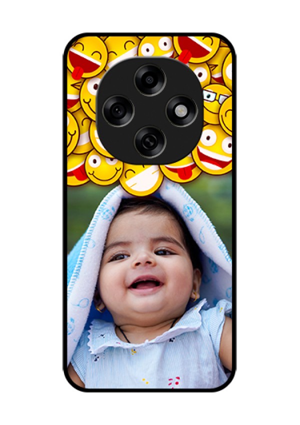 Oppo F31 Pro 5G Custom Glass Phone Case - With Smiley Emoji Design