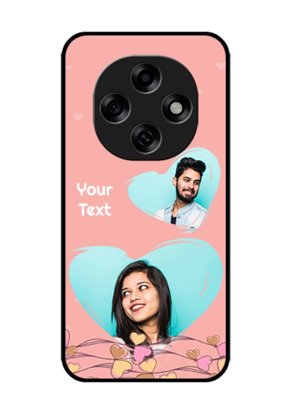 Oppo F31 Pro 5G Custom Glass Phone Case - Love Doodle Design