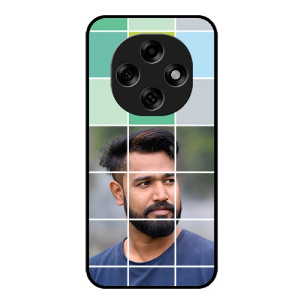 Oppo F31 Pro 5G Custom Glass Phone Case - With White Box Pattern