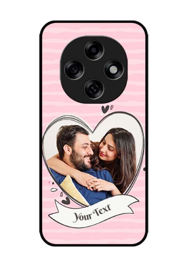 Oppo F31 Pro 5G Custom Glass Phone Case - Vintage Heart Design