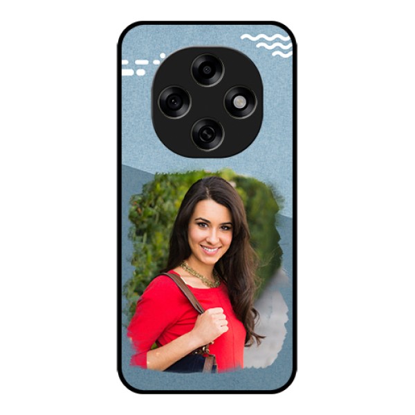 Oppo F31 Pro 5G Custom Glass Phone Case - Grunge Line Art Design