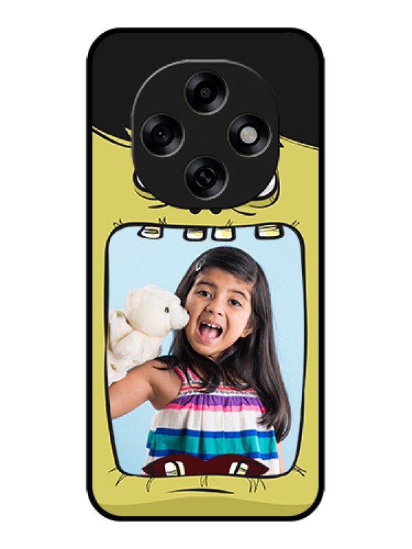 Custom Oppo F31 Pro 5G Custom Glass Phone Case - Cartoon Monster Back Case Design