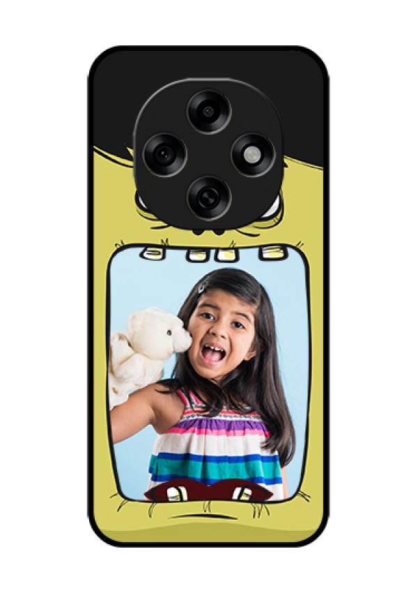 Oppo F31 Pro 5G Custom Glass Phone Case - Cartoon Monster Back Case Design