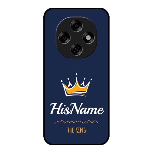 Oppo F31 Pro 5G Custom Glass Phone Case - King With Name Design