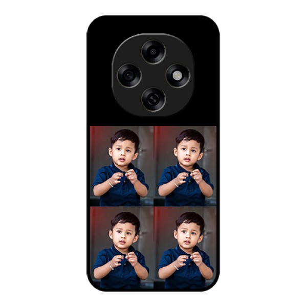Oppo F31 Pro 5G Custom Glass Phone Case - 4 Image Holder Design
