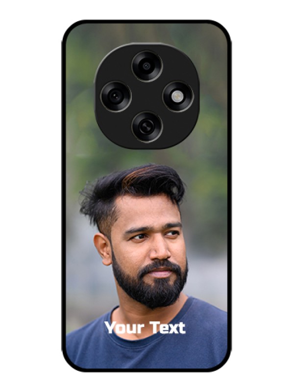 Custom Oppo F31 Pro 5G Custom Glass Phone Case - Photo With Text Design
