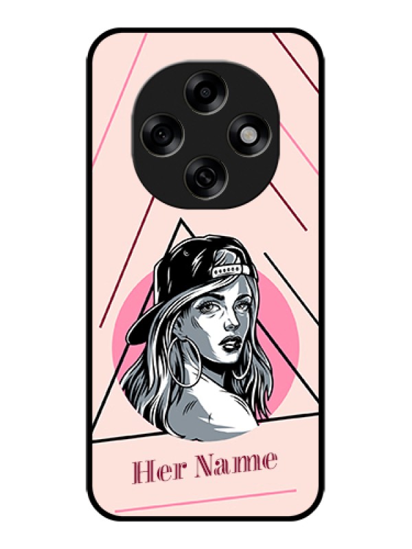 Custom Oppo F31 Pro 5G Custom Glass Phone Case - Rockstar Girl Design
