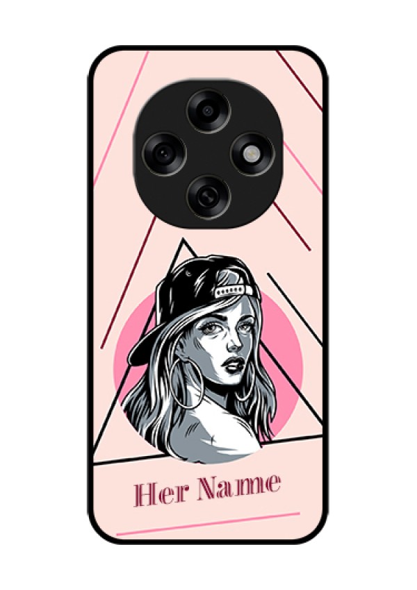 Oppo F31 Pro 5G Custom Glass Phone Case - Rockstar Girl Design