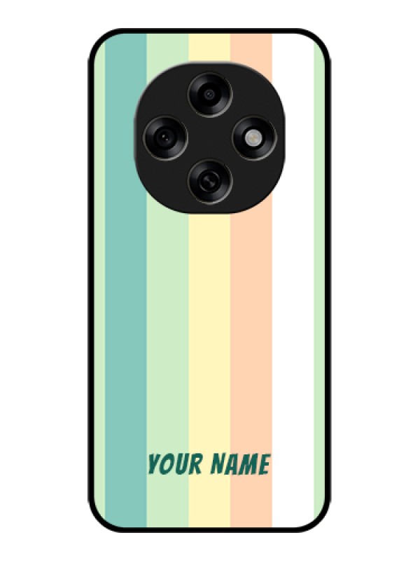 Custom Oppo F31 Pro 5G Custom Glass Phone Case - Multi - Colour Stripes Design