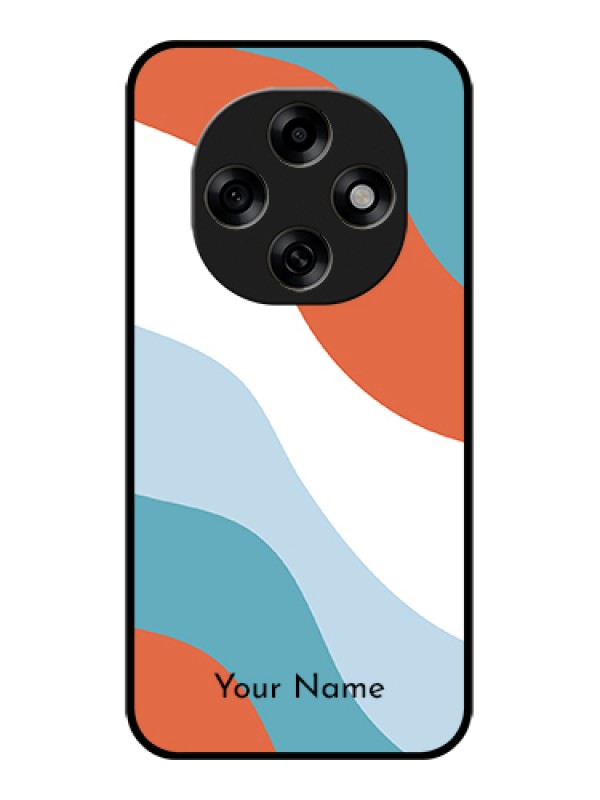 Custom Oppo F31 Pro 5G Custom Glass Phone Case - Coloured Waves Design