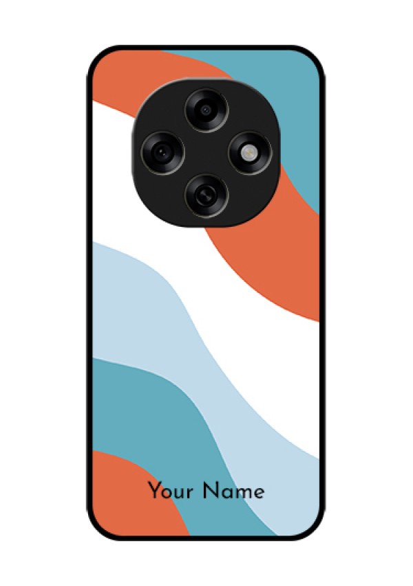 Oppo F31 Pro 5G Custom Glass Phone Case - Coloured Waves Design