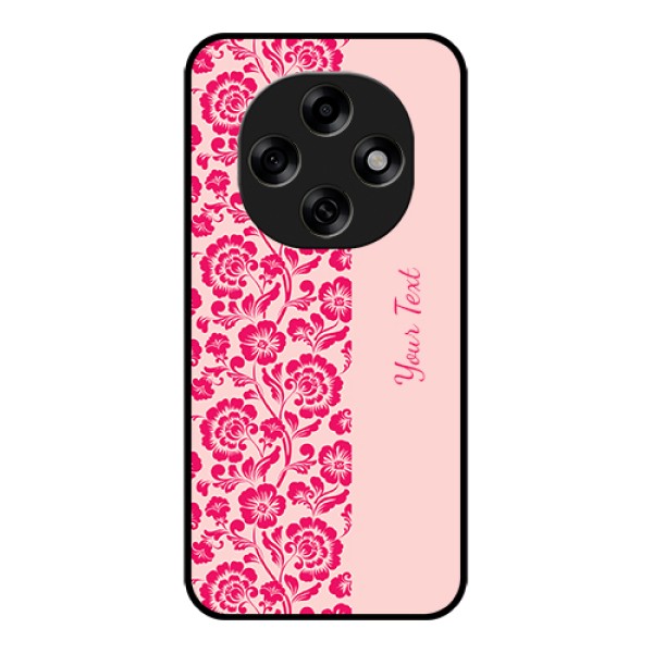 Oppo F31 Pro 5G Custom Glass Phone Case - Attractive Floral Pattern Design