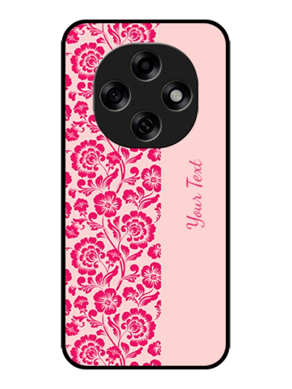 Custom Oppo F31 Pro 5G Custom Glass Phone Case - Attractive Floral Pattern Design