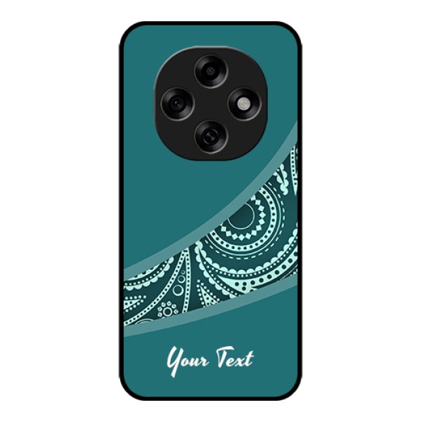 Oppo F31 Pro 5G Custom Glass Phone Case - Semi Visible Floral Design