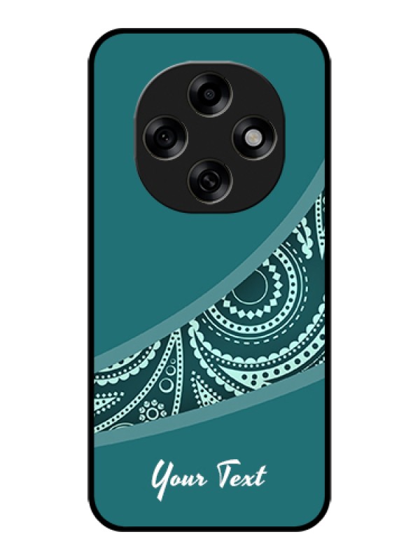 Custom Oppo F31 Pro 5G Custom Glass Phone Case - Semi Visible Floral Design