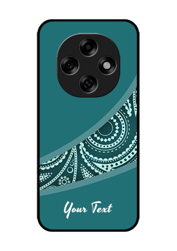 Oppo F31 Pro 5G Custom Glass Phone Case - Semi Visible Floral Design