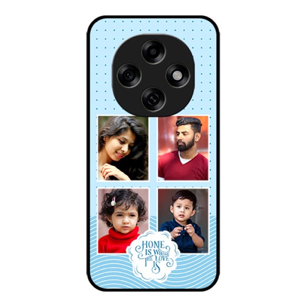 Oppo F31 Pro 5G Custom Glass Phone Case - Cute Love Quote With 4 Pic Upload Design Oppo F31 Pro 5G Custom Glass Phone Case - Cute Love Quote With 4 Pic Upload Design
