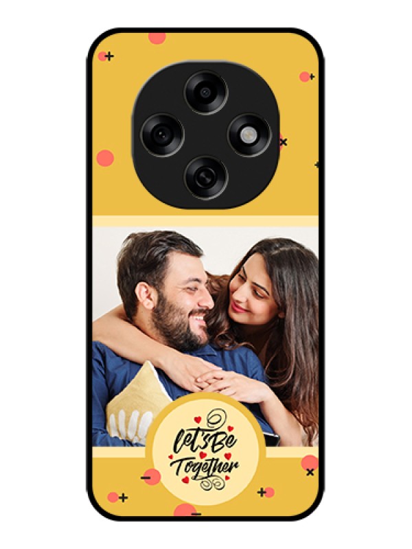 Custom Oppo F31 Pro 5G Custom Glass Phone Case - Lets Be Together Design