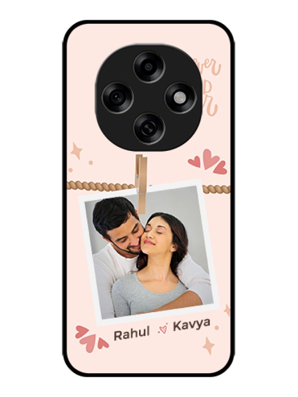 Custom Oppo F31 Pro 5G Custom Glass Phone Case - Forever And Ever Love Design