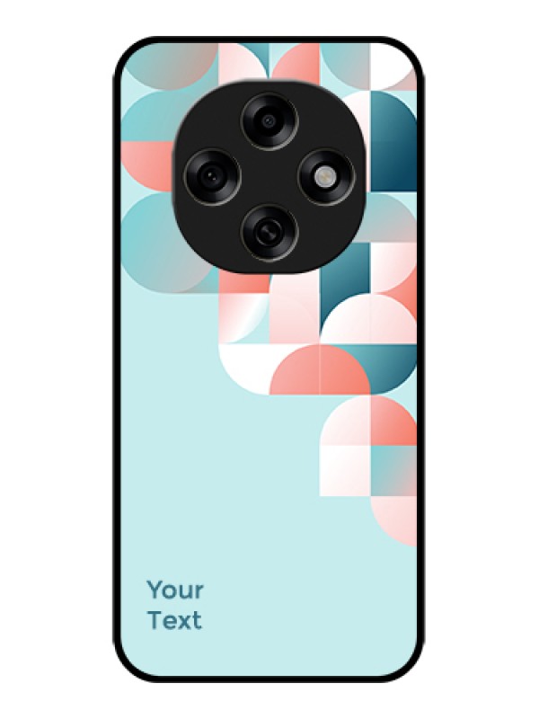 Custom Oppo F31 Pro 5G Custom Glass Phone Case - Stylish Semi - Circle Pattern Design