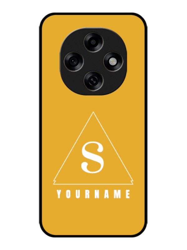 Custom Oppo F31 Pro 5G Custom Glass Phone Case - Simple Triangle Design