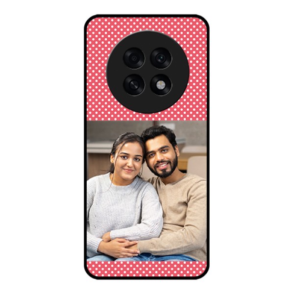 Oppo F31 Pro Plus 5G Custom Glass Phone Case - White Dotted Design
