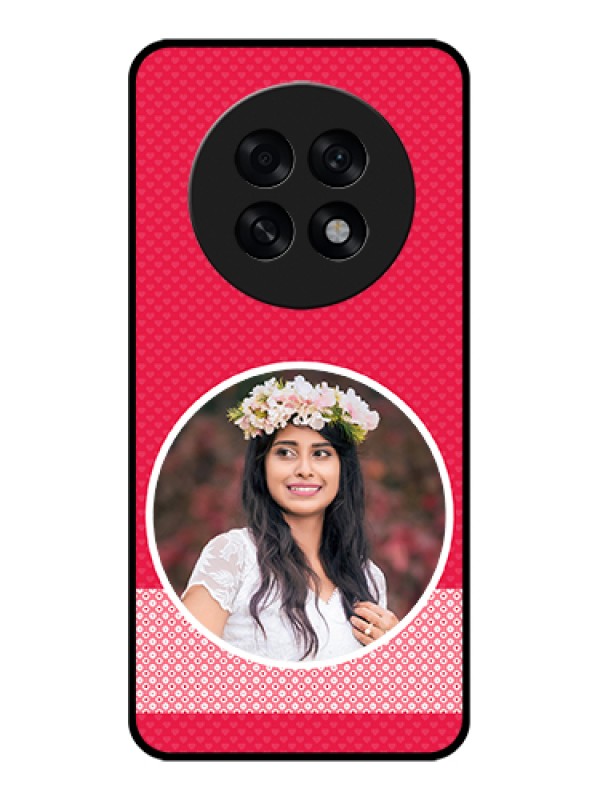 Custom Oppo F31 Pro Plus 5G Custom Glass Phone Case - Pink Color Pattern Design