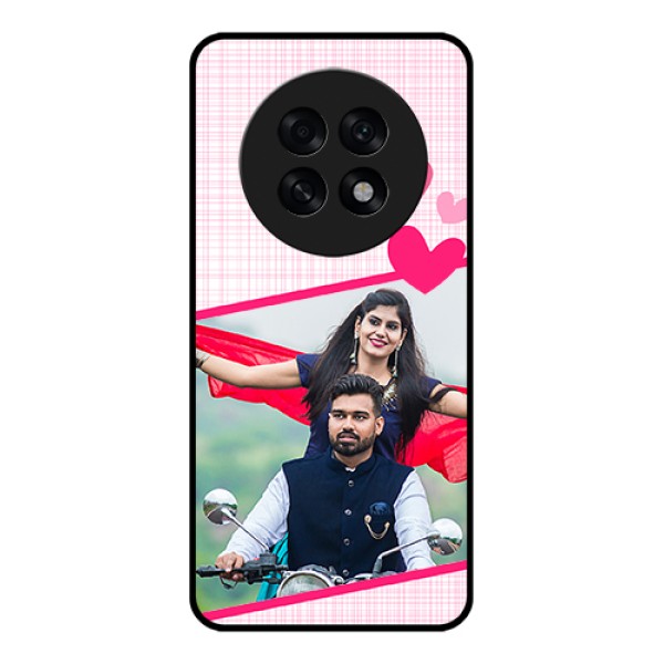 Oppo F31 Pro Plus 5G Custom Glass Phone Case - Love Shape Heart Design