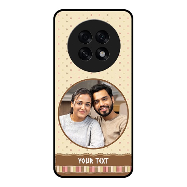 Oppo F31 Pro Plus 5G Custom Glass Phone Case - Brown Dotted Mobile Case Design Oppo F31 Pro Plus 5G Custom Glass Phone Case - Brown Dotted Mobile Case Design