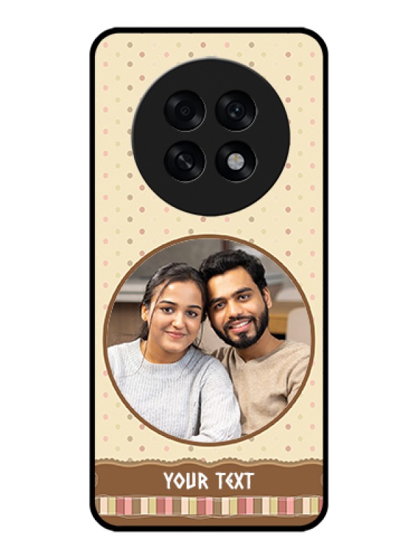 Custom Oppo F31 Pro Plus 5G Custom Glass Phone Case - Brown Dotted Mobile Case Design