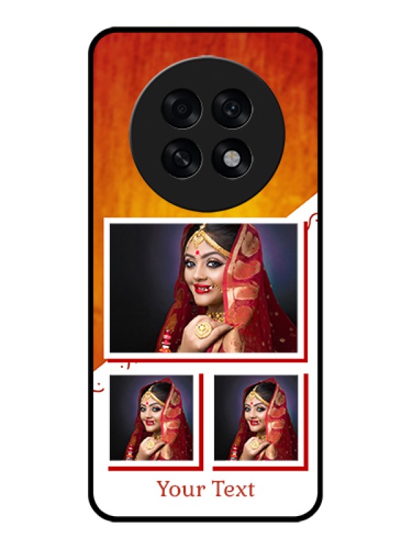 Custom Oppo F31 Pro Plus 5G Custom Glass Phone Case - Wedding Memories Design