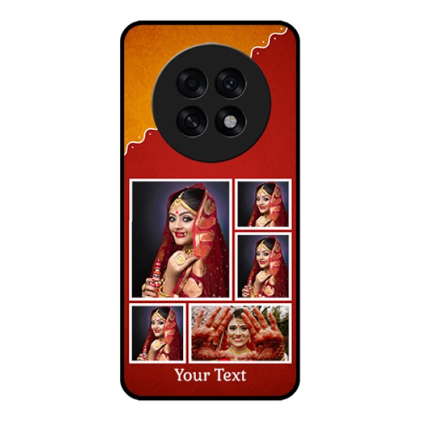 Oppo F31 Pro Plus 5G Custom Glass Phone Case - Wedding Pic Upload Design