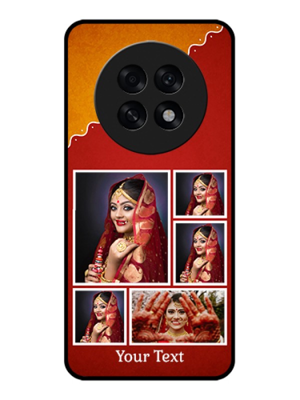 Custom Oppo F31 Pro Plus 5G Custom Glass Phone Case - Wedding Pic Upload Design