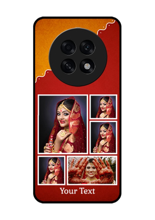Oppo F31 Pro Plus 5G Custom Glass Phone Case - Wedding Pic Upload Design