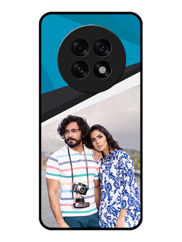 Custom Oppo F31 Pro Plus 5G Custom Glass Phone Case - Simple Pattern Photo Upload Design