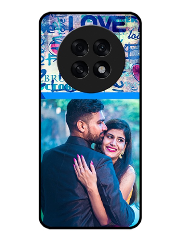 Custom Oppo F31 Pro Plus 5G Custom Glass Phone Case - Colorful Love Design