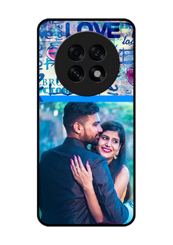 Oppo F31 Pro Plus 5G Custom Glass Phone Case - Colorful Love Design