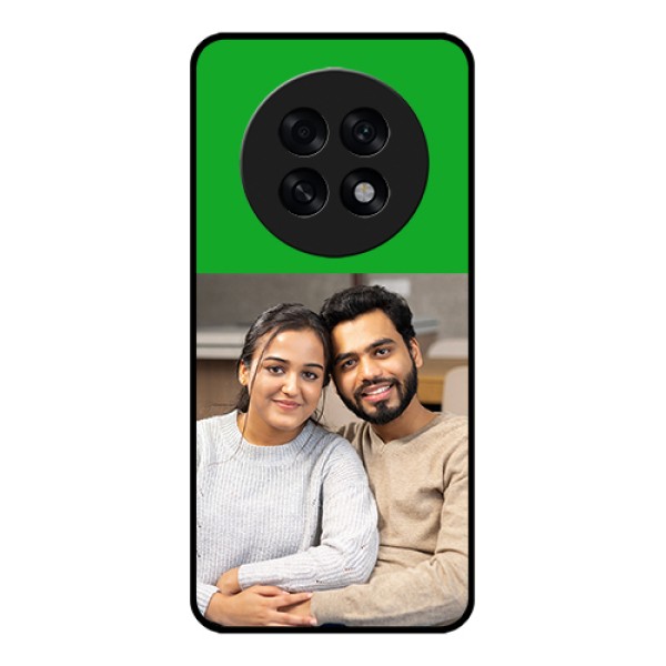 Oppo F31 Pro Plus 5G Custom Glass Phone Case - Green Pattern Design