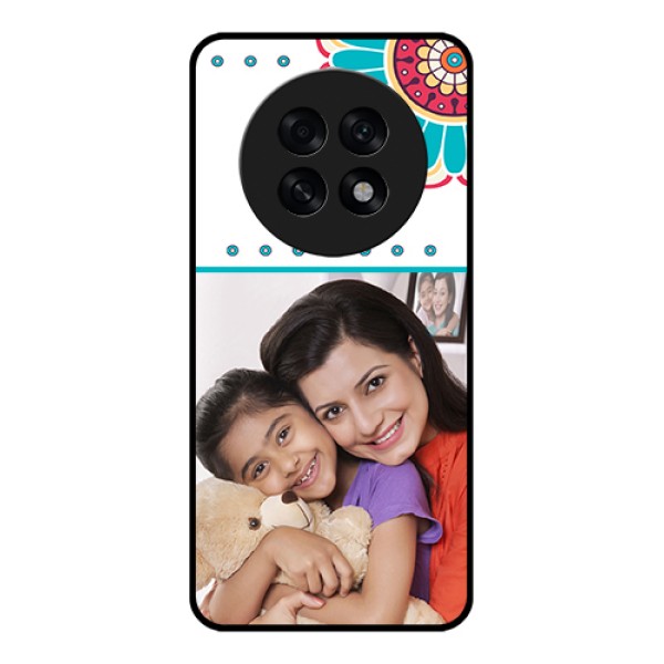 Oppo F31 Pro Plus 5G Custom Glass Phone Case - Flower Design