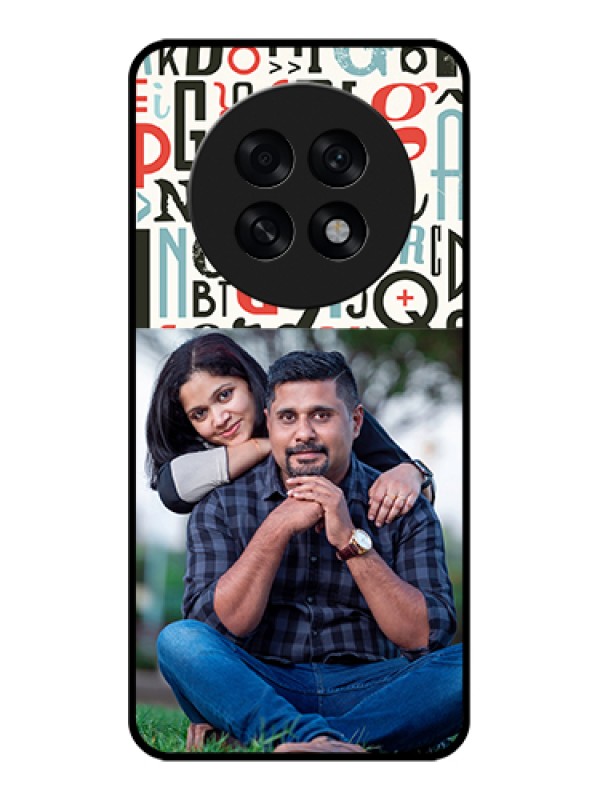 Custom Oppo F31 Pro Plus 5G Custom Glass Phone Case - Alphabet Design