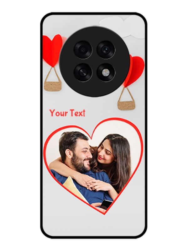 Custom Oppo F31 Pro Plus 5G Custom Glass Phone Case - Parachute Love Design