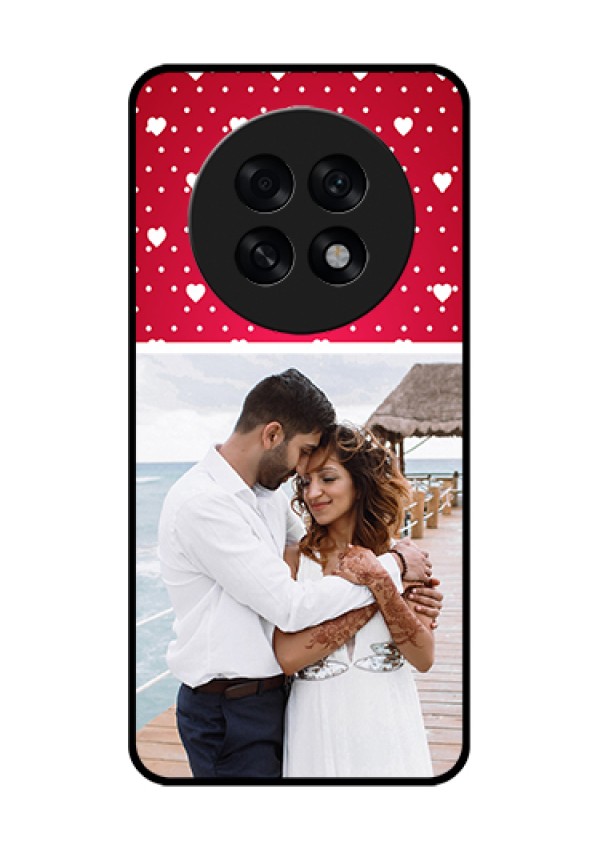 Oppo F31 Pro Plus 5G Custom Glass Phone Case - Hearts Mobile Case Design