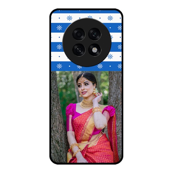 Oppo F31 Pro Plus 5G Custom Glass Phone Case - Snow Pattern Design