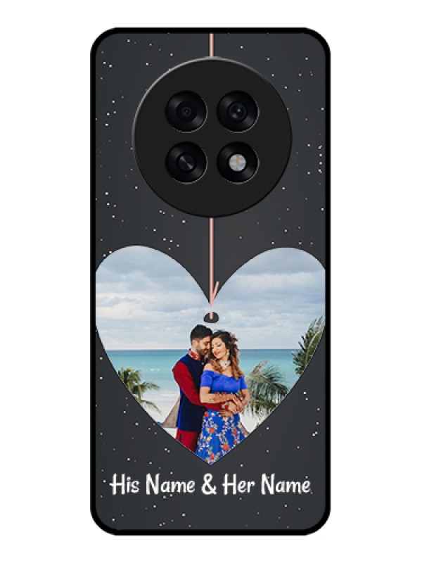 Custom Oppo F31 Pro Plus 5G Custom Glass Phone Case - Hanging Heart Design