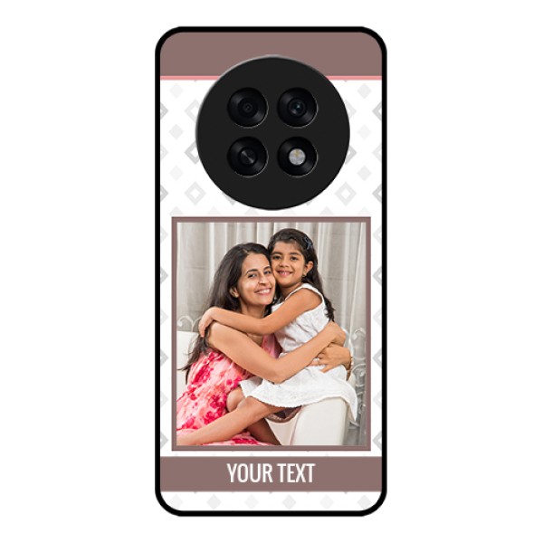 Oppo F31 Pro Plus 5G Custom Glass Phone Case - Simple Diamond Design