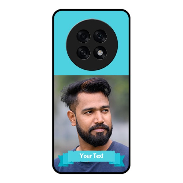 Oppo F31 Pro Plus 5G Custom Glass Phone Case - Blue Color Design Oppo F31 Pro Plus 5G Custom Glass Phone Case - Blue Color Design