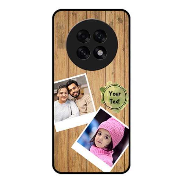 Oppo F31 Pro Plus 5G Custom Glass Phone Case - Wooden Texture Design